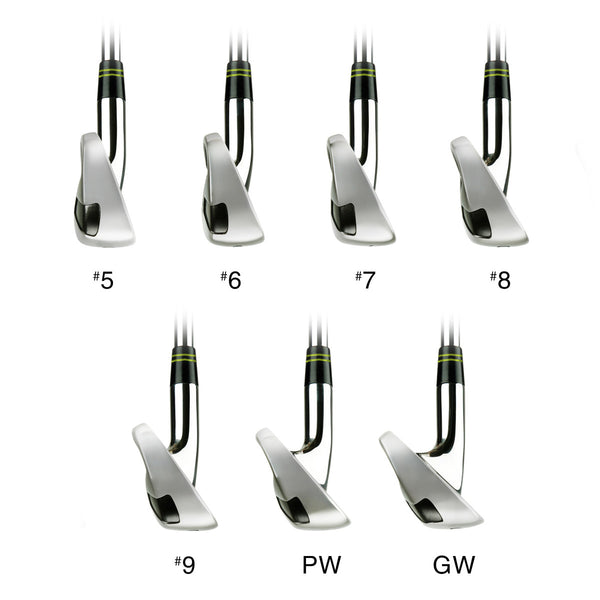 Orlimar Intercept Single Length Irons - full set toe view