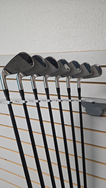 USED Pinhawk Single Length Irons, RH, 5-PW+AW, Stiff Graphite, Standard Length