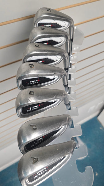 USED Integra I-Win Single Length Irons, RH, 5-PW+AW, Stepless Steel, Regular Flex, Custom Length & Custom Grips